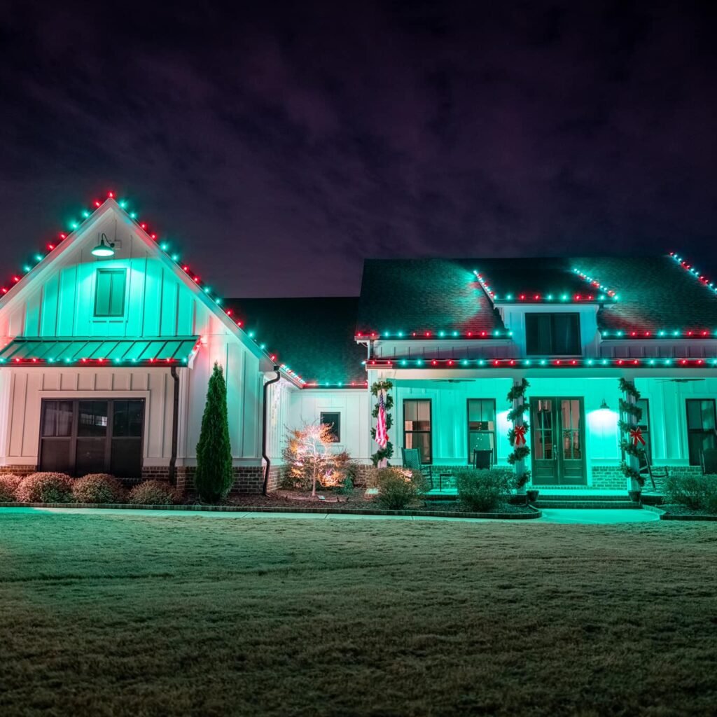 color christmas lights winder ga